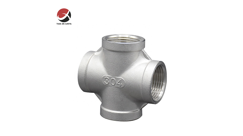 不鏽(xiu)鋼等徑四通管件(jian)