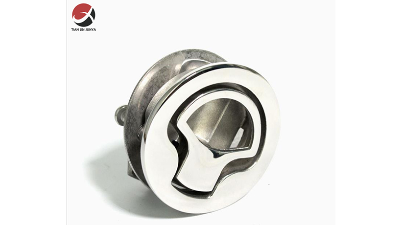 不鏽鋼鎖體地闆(pǎn)扣 釣魚艇遊艇艙(cang)蓋甲闆拉手